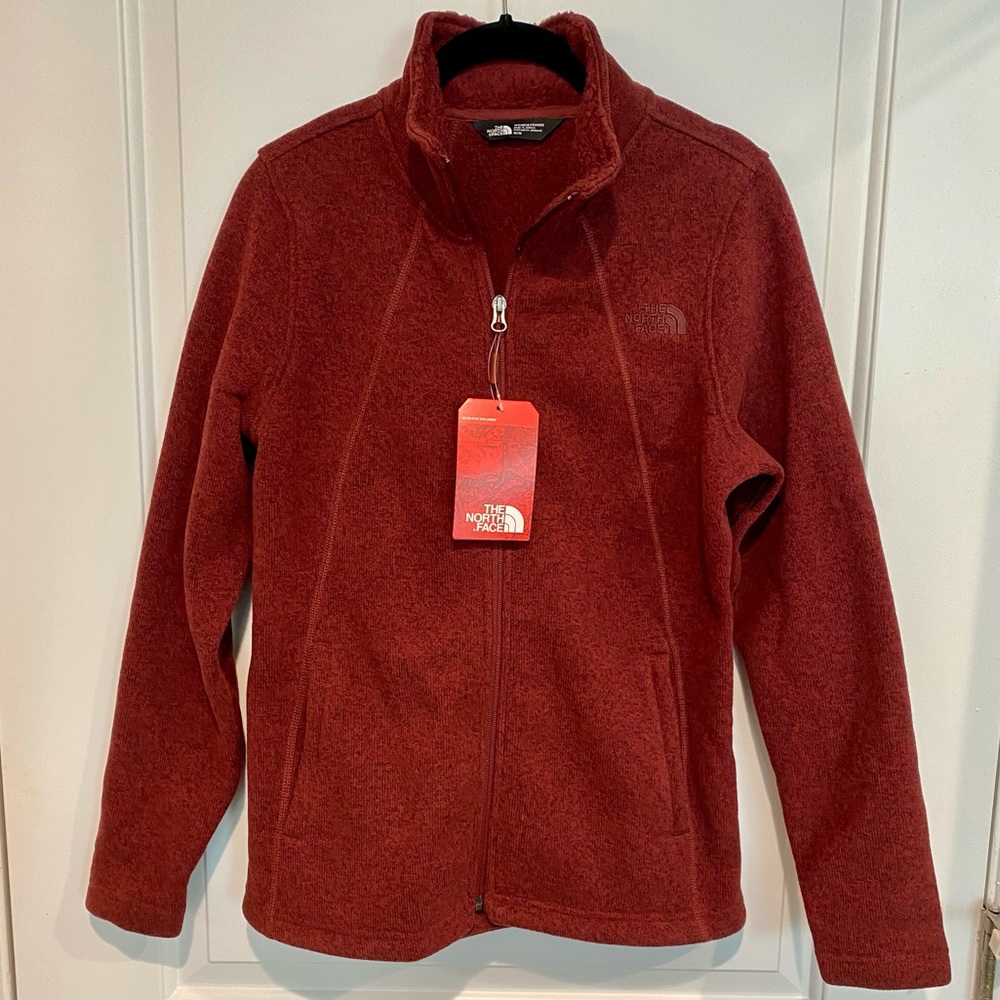 North Face Maroon Fleece Jacket